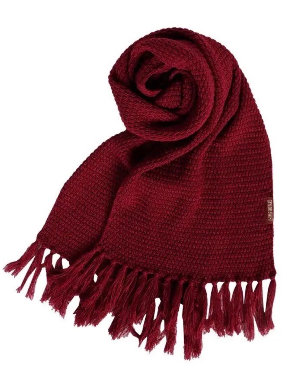 Taylor Swift All Too Well Knit Scarf 2022 Red Taylor's Version Era Fringed NEW